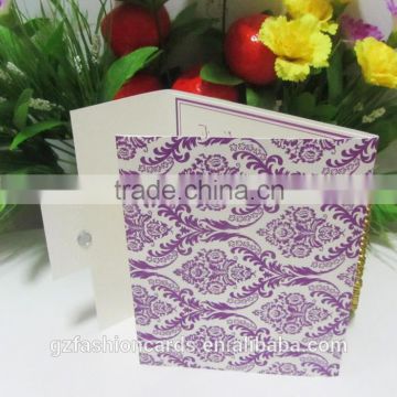 2015 Elegant Paper Magnet Pocket Fold Wedding Invitation Cards Blanks With Envelopes                        
                                                Quality Choice