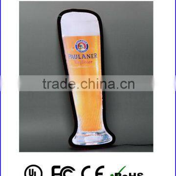 Ultra thin led slim lighting display for indoor advertising