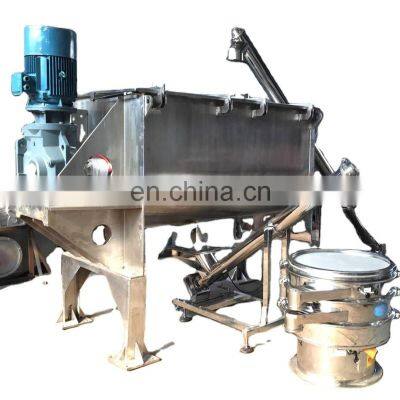 Commercial dry powder blender Horizontal paddle mixer / Helical ribbon feed mixer