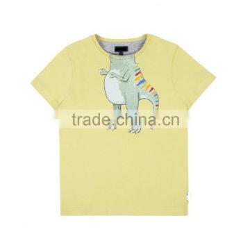 Childrens/Kids Boys' 7-10 Years Green Dinosaur Print T-Shirt