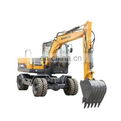 High Quality Hydraulic System Excavator Four Wheel Mobile Excavator Wheel Excavator Machine