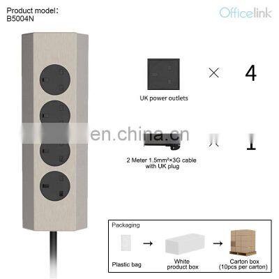 UK Socket for Kitchen Corner With Stainless Steel Frame photo-3