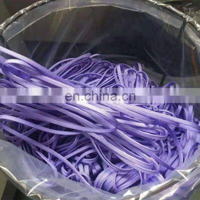 Color Customized Fashion Decoration Flat Woven Polyester Drawstring Braided Rope Hollow Flat Cord for Garment and Shoes photo-4