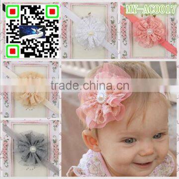 Wholesale baby hairband lace flower hair accessories for kids 2015 MY-AC0017