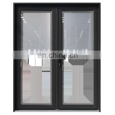 USA Standard Thermally-efficient Aluminum Heavy-Duty Front Casement Door with Good Airtightness and Water Resistant Doors