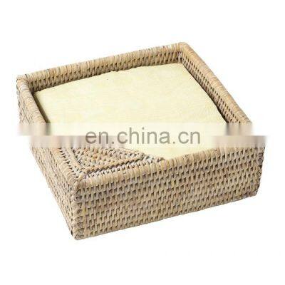 High Quality Best Price Rattan Napkin Holder Cheap Wholesale Tableware wicker napkin basket wovenmade in Vietnam