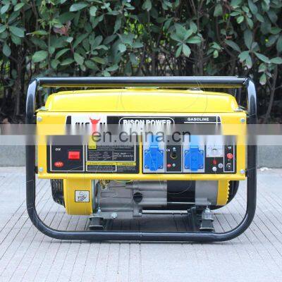 Bison China Generator Di Corrente 6.5Hp 2 Kw 2Kva Single Phase Natural Gas Gasoline Generator Set