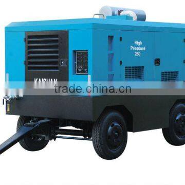 0.7Mpa- 6m3/min diesel driven portable screw air compressor for sale