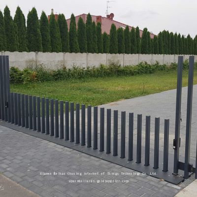 High Quality Automatic Retractable Fencing Gate Customized Driveway Gates for Industry Parks Innovative Rising Fence