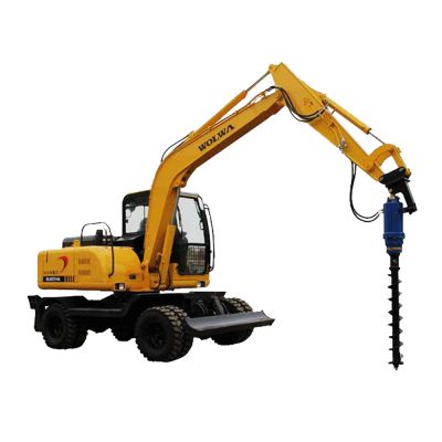 earth auger post hole water well hydraulic auger drill attachment for mini 6 ton excavator for sale