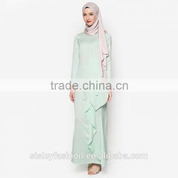 OEM islamic clothing fashion design Abaya Muslim dress design baju kurung modern BJ052