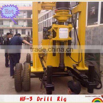 continuous 5 years saleable ,trailer mounted drilling machine !!! HF-3 deep well drilling rigs