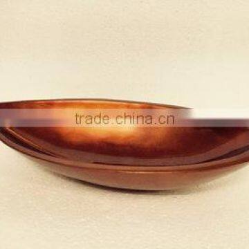 High quality best selling eco friendly lacquered metallic copper salad bowl from Viet Nam