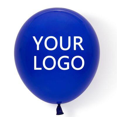 New 12Inch 18Inch 24Inch 36Inch Dark Blue Balloon Printed Round Balloons Advertising Custom Logo Latex Balloon