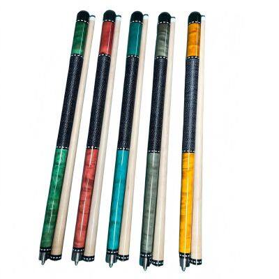 KB134 High Quality 1/2 Split 13mm Stainless Steel Shaft Wrap Grip Factory Direct Sale High-End Pool Cue for Game Room Maple photo-2