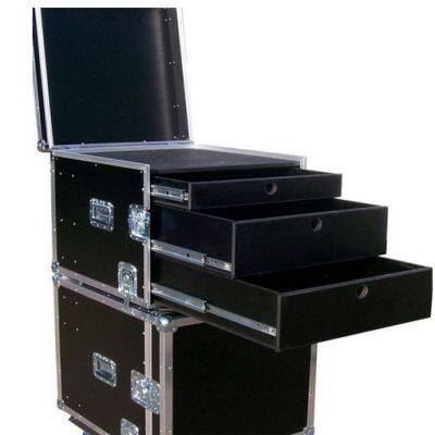 Professional Aluminum Tool Chest With Multi-Drawer Organization System and Mobile Workstation Design