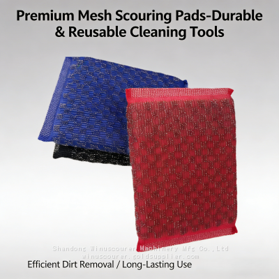 3Pcs Pack Heavy Duty Stainless Steel Sponge Scourer From Factory photo-4