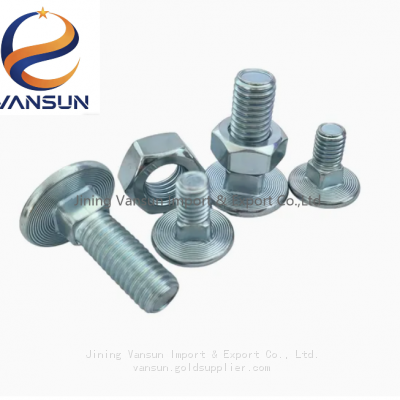 Chinese Fastener Factory Supply ANSI/Bsw/DIN603 Carriage Bolt/Round Head Square Neck Bolts With Blue Zinc Finished for Reliable Structural Connections photo-2
