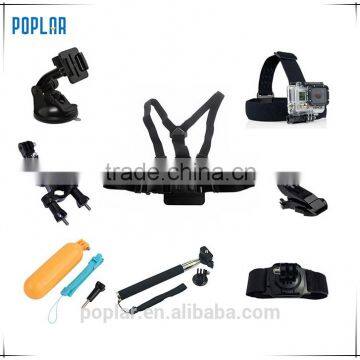 Poplar Hottest Camera Accessories GoPros Pack/Sets/Kits for GoPros 1 2 3/3+ 4 sj4000 xiaomi Camera