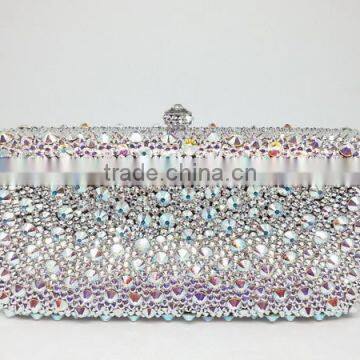 customized full crystal bling clutch bag handcee                        
                                                Quality Choice