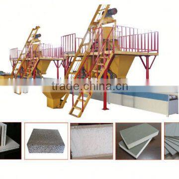 Low cost mgo partition wall board machine