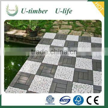 Cheap Environmental Colorful wpc interlocking decking tiles