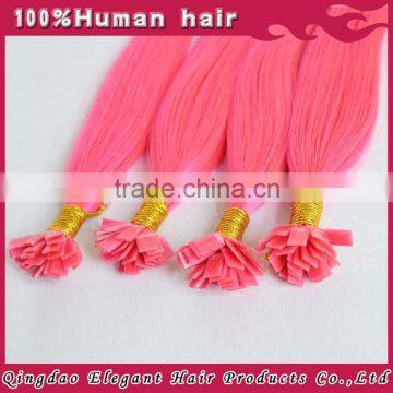 Grade 7a remy flat tip human hair extensions Brazilian flat iron hair extensions
