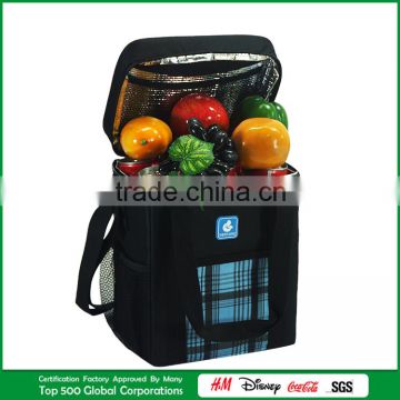 picnic bag with dinnerware and cooler compartment four person picnic bag