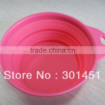 2015 Non-toxic folding silicone dog bowl