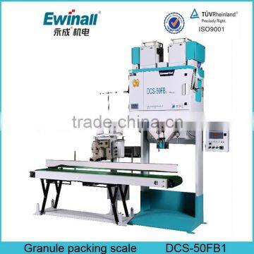 5-50kg rice weighing and packing machine with heat sealer and sewing machine