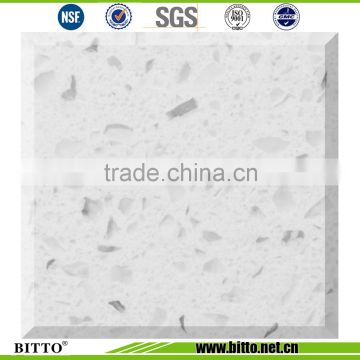 China factory white quartz stone big slabs for countertops