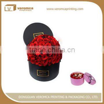 China Supplier Decorative Different Shaped Boxes Printed Rose Flower Box