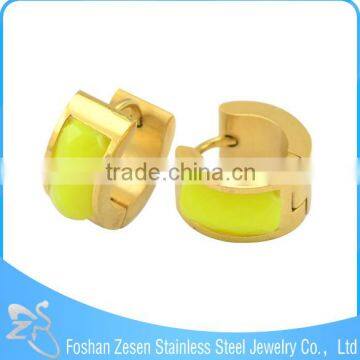 Wholesale Gemstone Carving Earrings, Ruby Gold Plated Earrings, Wholesale Piercing Jewelry photo-6