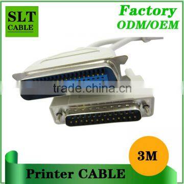 SLT Wholesale high quality DB 25pin male to centronics 36 male printer cable 3m