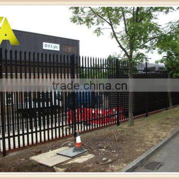 palisade black-001 1.2m height high-security steel palisade fence