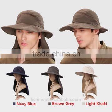 2015 Hunting Fishing Outdoor Cap Washed Cotton Bucket Hat With String photo-2