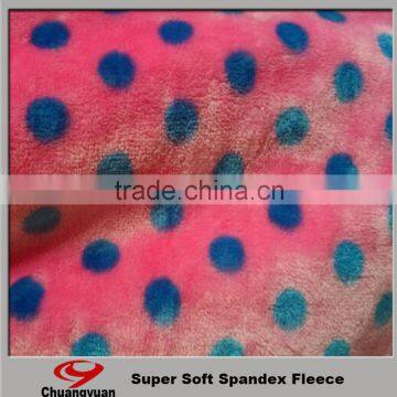 Super soft warm polyester spandex fabric for winter/hometextile