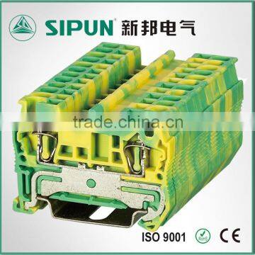 ST3-2.5JD earthing type spring din rail terminal block