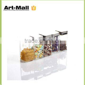 New arrival factory directly selling glass spice jar with lids