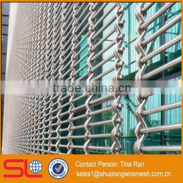 Stainless steel wire mesh metal solar shading XY-M3810/facade/sun protection facade