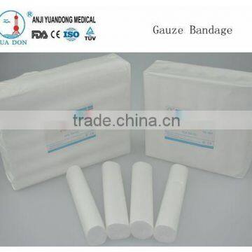 YD70417100%Cotton Gauze roll Bandage with CE ISO FDA