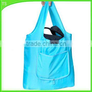 waterproof polyester folding shopping bag large capacity made in yiwu