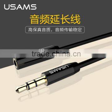 USAMS 3.5mm Jack Female to Male Earphone Headphone Stereo Audio Extension Cable Cord for Computer Speaker Phone 1M MT-5769 photo-2