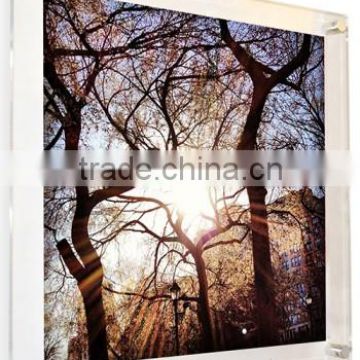 Big size glass wall mounted acrylic photo frames