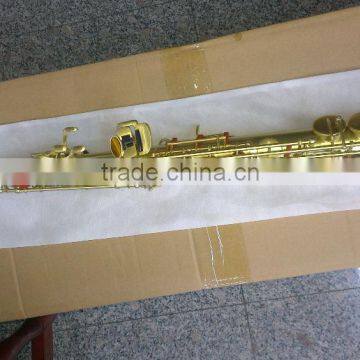 Brass Body Polished Curved Bell Soprano Saxophone Saxello photo-4