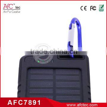 2015 New Product Abs Outdoor 5000mah Portable Waterproof Solar Power Bank for Mobile Phone photo-5