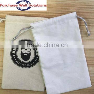 High quality promotional cotton bag drawstring