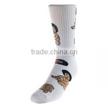 2014 new trendy custom design baby doll socks adult