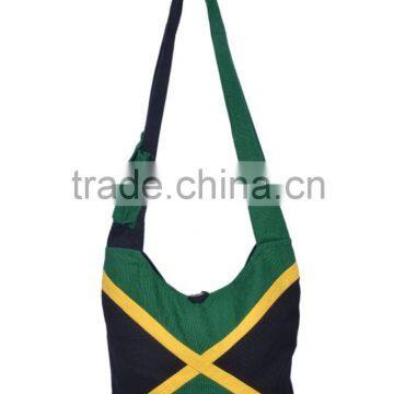 Jamaica Flag Shoulder Cotton Fabric Bag