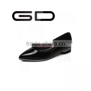 GD genuine leather concise shallow women leisure flat shoes 2016 new fashion shoes